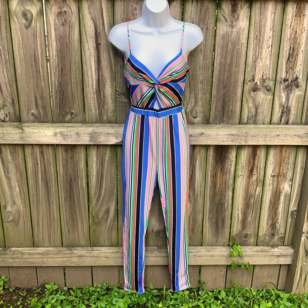 Striped jumpsuit